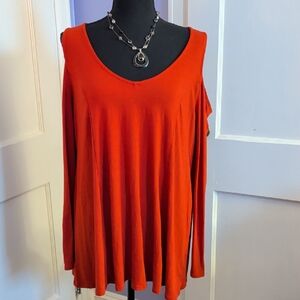 JustFab Vibrant Red Blouse